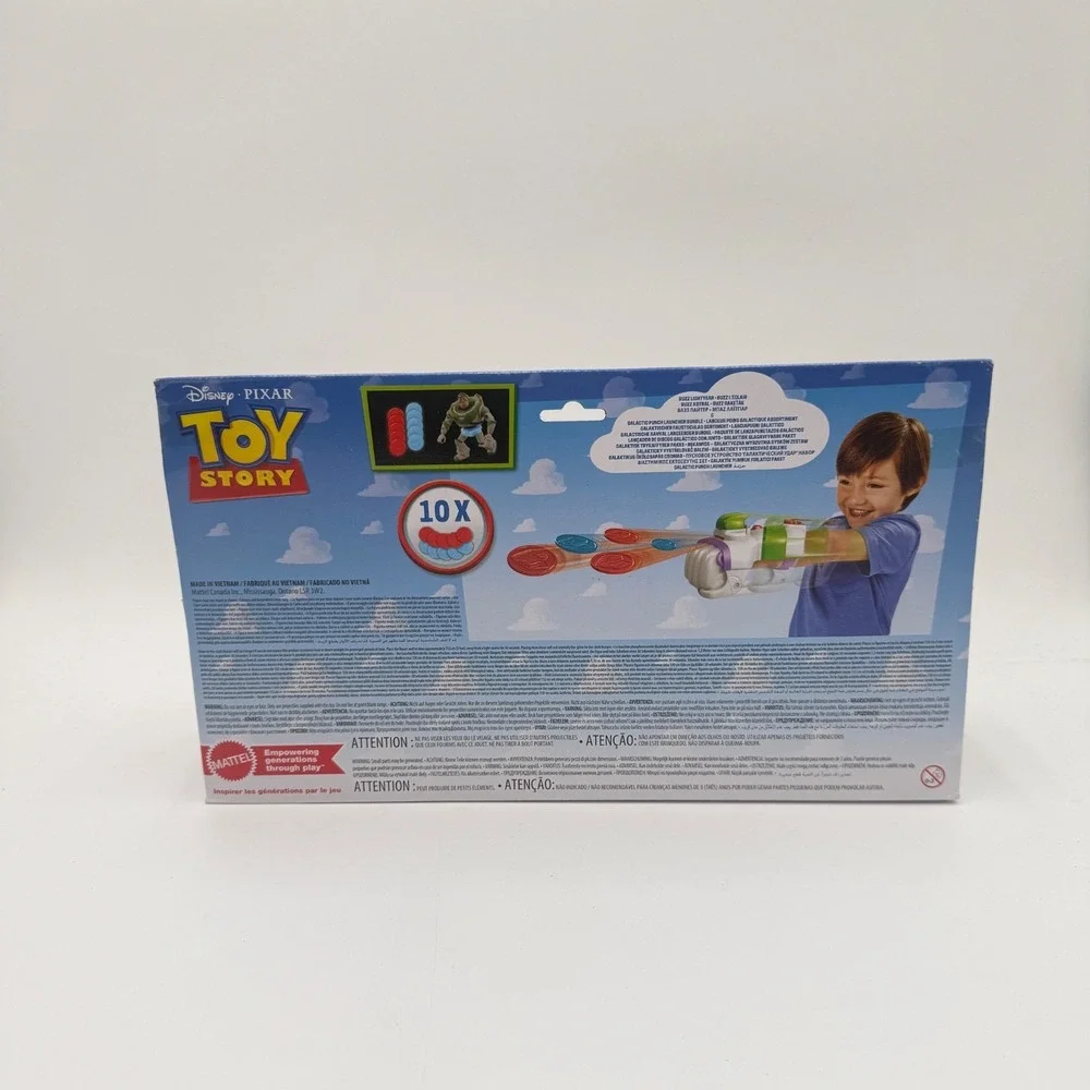 Disney Pixar Toy Story Mattel Buzz Lightyear and Galactic Punch Launcher Bundle